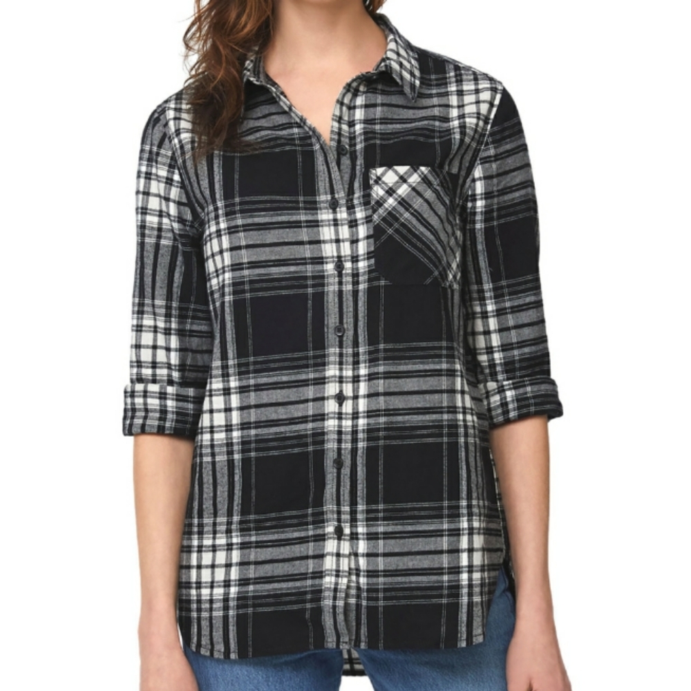 🚫 SOLD 🚫 Plaid Button Front Shirt